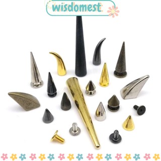 Wisdomest หมุดหนัง ทนทาน สไตล์พังก์ 10 ชุด