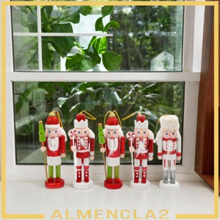 [Almencla2] ฟิกเกอร์ไม้ รูปปั้นแครกเกอร์ 5 ชิ้น สําหรับตกแต่งบ้าน ออฟฟิศ