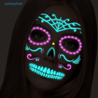 【tuilieyfish】สติกเกอร์เรืองแสง ลายฮาโลวีน สร้างสรรค์ สําหรับแต่งหน้าชั่วคราว【IH】