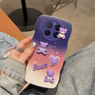 เคสโทรศัพท์มือถือหนัง ซิลิโคน TPU นิ่ม กันกระแทก ไล่โทนสี 3D หลากสี สําหรับ Huawei Mate 50 40 30 20 Pro