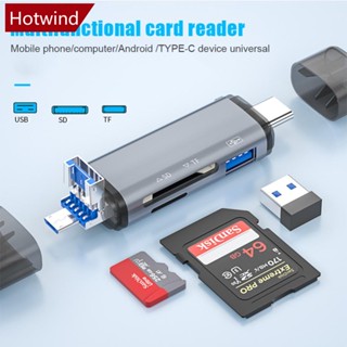 Hotwind 3-in-1 เครื่องอ่านการ์ด Typec อเนกประสงค์ OTG SD TF 3.0 U Disk C1R7