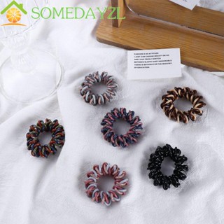 Somedayzl ยางรัดผมหางม้า แบบยืดหยุ่น น่ารัก สีโมแรนดี้ เรียบง่าย เครื่องประดับ สําหรับผู้หญิง