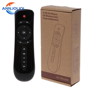 Ann 2 4G แอร์เมาส์ คีย์บอร์ดไร้สาย 3D Gyro สําหรับ Android TV Box