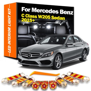 ชุดไฟ LED ติดกระจกมองหลังรถยนต์ สําหรับ Mercedes Benz C Class W205 Sedan 2015+ Canbus 5 ชิ้น