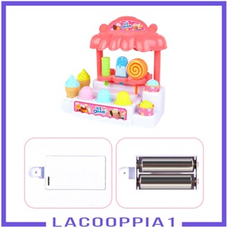 [Lacooppia1] รถบรรทุกไอศกรีม ของเล่นไม้ เพื่อการศึกษา สําหรับเด็ก