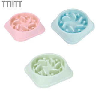 Ttiitt Dog Slow  Bowl Prevent Slip Spilling Proof Promote Digestion Pet Feeder for