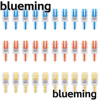 Blueming2 ชุดอุปกรณ์เชื่อมต่อไฟฟ้า 2 พอร์ต ตัวเชื่อมต่อน็อต 28-12 AWG หลากสี 30 ชิ้น