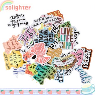 SOLIGHTER สติกเกอร์ ลายข้อความสร้างแรงบันดาลใจ สําหรับวัยรุ่น