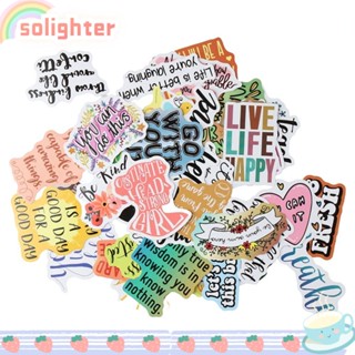 SOLIGHTER สติกเกอร์ ลายข้อความสร้างแรงบันดาลใจ สําหรับวัยรุ่น