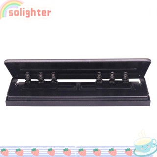 Solighter เครื่องเจาะใบไม้ แบบหลวม โลหะ ไดอารี่ ผูกกระดาษ โน๊ตบุ๊ค DIY