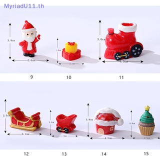 Myriadu ตุ๊กตาซานตาคลอสจําลอง ขนาดเล็ก น่ารัก สร้างสรรค์ สําหรับตกแต่งสวน คริสต์มาส DIY