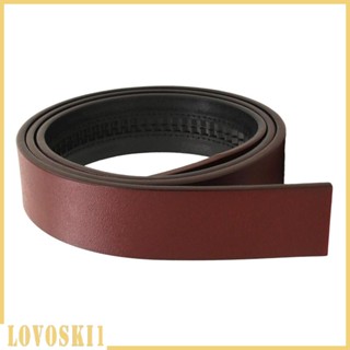 [Lovoski1] เข็มขัดหนัง PU ไม่มีรู กว้าง 3.5 ซม. ไม่มีหัวเข็มขัด แบบเปลี่ยน สําหรับผู้ชายและผู้หญิง