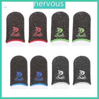 Nerv ถุงมือเล่นเกมมือถือ ปลายนิ้ว สําหรับเล่นเกม 2 ชิ้น