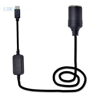 Lidu1 สายเคเบิลแปลง USB C ตัวผู้ Type C 5V เป็น 12V 0 67A 8W ตัวเมีย สําหรับบันทึกการขับขี่ GPS