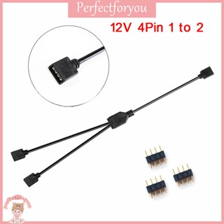 ❥Perfectfu สายเคเบิลต่อขยาย ARGB 5V 3Pin 12V 4Pin สําหรับเมนบอร์ด