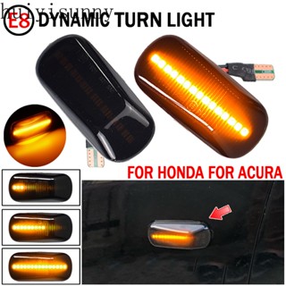 Hys ไฟเลี้ยว LED ด้านข้าง สําหรับ Honda CRV Accord Civic City Fit Jazz Stream HRV S2000 Odyssey Integra Acura RSX NSX