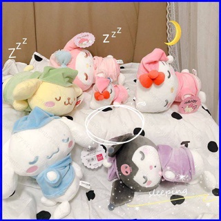 Gp1 ตุ๊กตายัดนุ่น Sanrio Sleeping Cinnamoroll Kuromi Melody KT Pekkle ของเล่นสําหรับเด็ก PG1