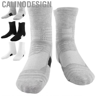 Calinodesign Men Basketball Socks  Thickened Breathable Comfortable for Exercise Reducing Ankle Pressure