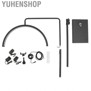 Yuhenshop Tattoo Floor Lamp   Black Telescopic Half Moon 40W Beauty 100‑240V for Dental Clinics