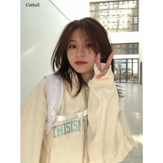 Cattail เสื้อกันหนาว เสื้อฮู้ด cozy unique ทันสมัย High-quality WWY2390AL437Z230911