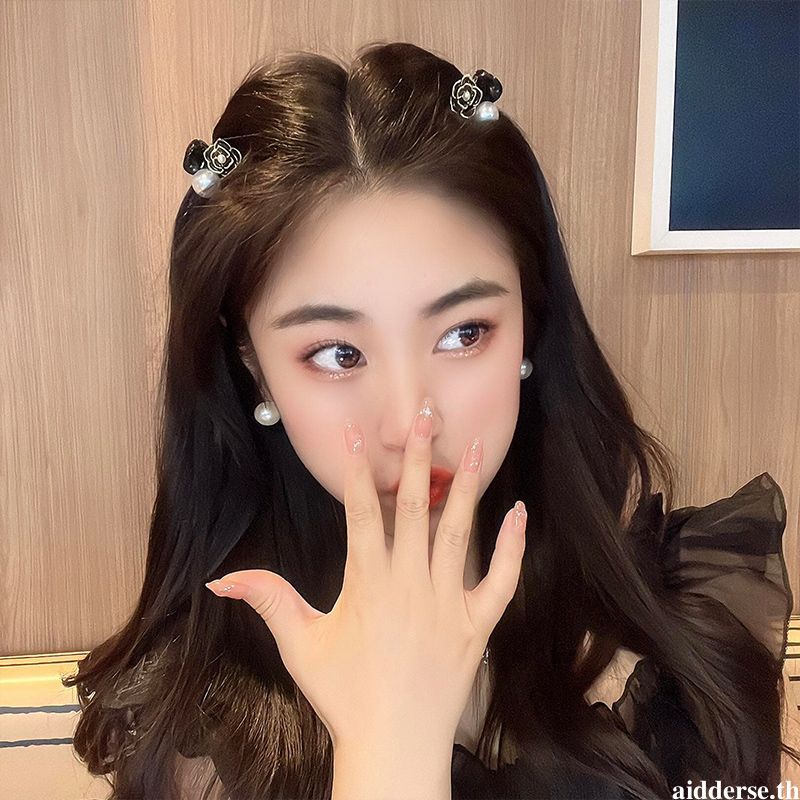 เวอร์ชั่นเกาหลี ย้อนยุค ดอกคามิเลีย เครื่องประดับผม ผู้หญิง หรูหรา เบา ขนาดเล็ก ระดับไฮเอนด์ ฉลาม คลิป -