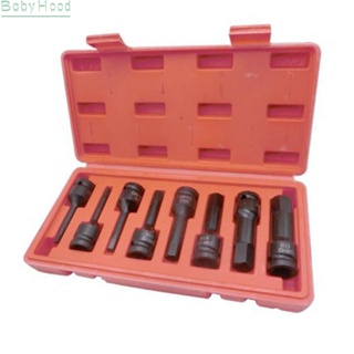 【Big Discounts】Versatile Impact Hex Bit Socket Set 8pcs H5 H19 Chrome Molybdenum Steel 1/2 inch#BBHOOD