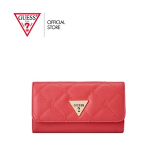 GUESS กระเป๋าสตางค์ รุ่น LG884751 COLTON SLG SLIM CLUTCH สีชมพู