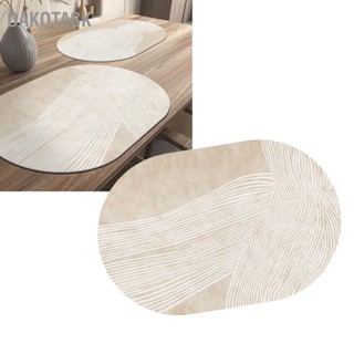 DAKOTASK Placemat ทนความร้อนหนัง Faux กันน้ำน้ำมันทนอาหารค่ำแผ่นโต๊ะสำหรับโต๊ะในครัว