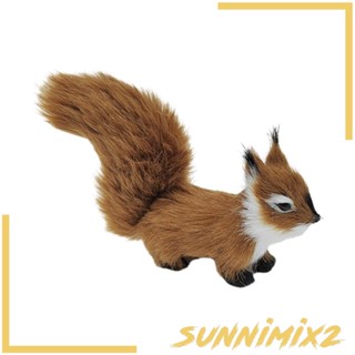 [Sunnimix2] ตุ๊กตากระรอก ขนาดเล็ก 12 ซม. สําหรับตกแต่งบ้าน ของขวัญคริสต์มาส