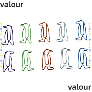 Valour ที่คั่นหนังสือ คลิปหนีบกระดาษ รูปเพนกวินน่ารัก พร้อมกล่องเก็บ สําหรับบ้าน สํานักงาน