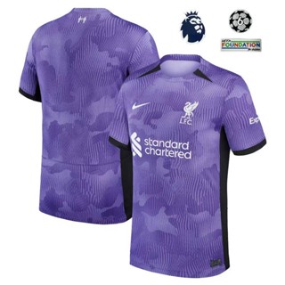 เสื้อกีฬาแขนสั้น ลายทีมลิเวอร์พูล 2023 2024