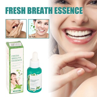 Aday Beauty 2pcs Bad Breath ขจัดเซรั่ม 30ml Mint Purify กลิ่นสารสกัดจากสมุนไพร Mild แบบพกพาปากกลิ่นถอด DROP