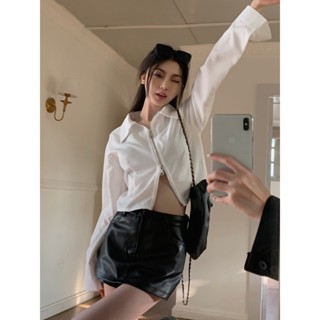เสื้อเชิ้ตแขนยาว มีซิปคู่ ออกแบบเฉพาะ 08650