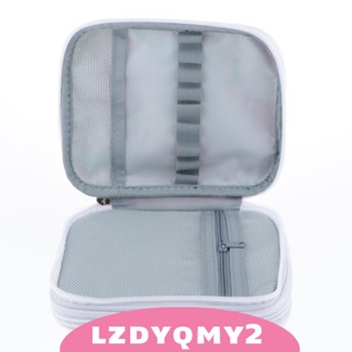 [Lzdyqmy2] กระเป๋าเคสถักโครเชต์ มีซิปคู่ สําหรับงานฝีมือ DIY