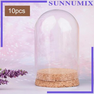 [Sunnimix] ฝาครอบแก้วใส พร้อมฐาน DIY สําหรับตกแต่งโต๊ะ ของขวัญวันเกิด 10 ชิ้น