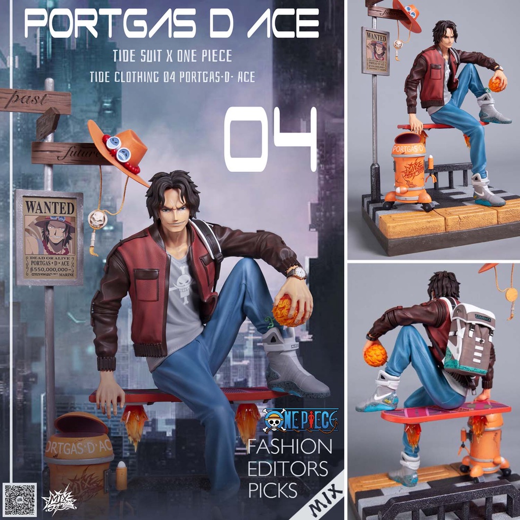 Figure ฟิกเกอร์ Mix Studio Resin Statue One Piece   Portgas D Ace พอร์ทกัส โปโตกัส ดี เอส 1/6 pmhapp