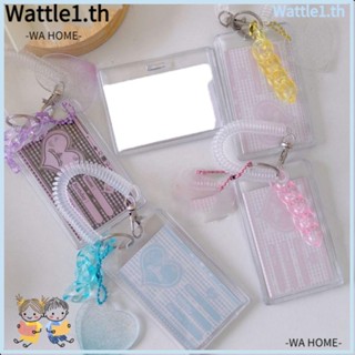 Wttle ซองใส่บัตรพลาสติกใส แนวนอน 3 นิ้ว สําหรับบัตรเครดิต บัตรเครดิต โทรศัพท์ 2 ชิ้น