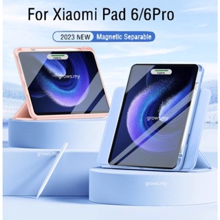 เคส สําหรับ RedMi Pad 10.61 นิ้ว 2022 360° เคสแท็บเล็ต พร้อมแหวนแม่เหล็ก สําหรับ XiaoMi 6 Pro 11 นิ้ว 2023 Mi Pad 5 Pro