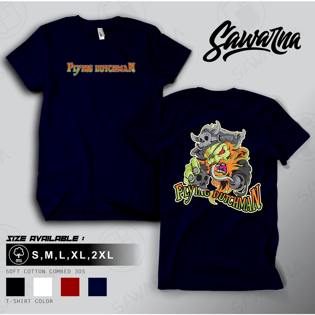 สวยมาก a เสื้อยืดผ้าฝ้าย เสื้อยืด พิมพ์ลาย FLYING DUTCHMAN ORISINIL.CO สําหรับผู้ชาย ผู้หญิง