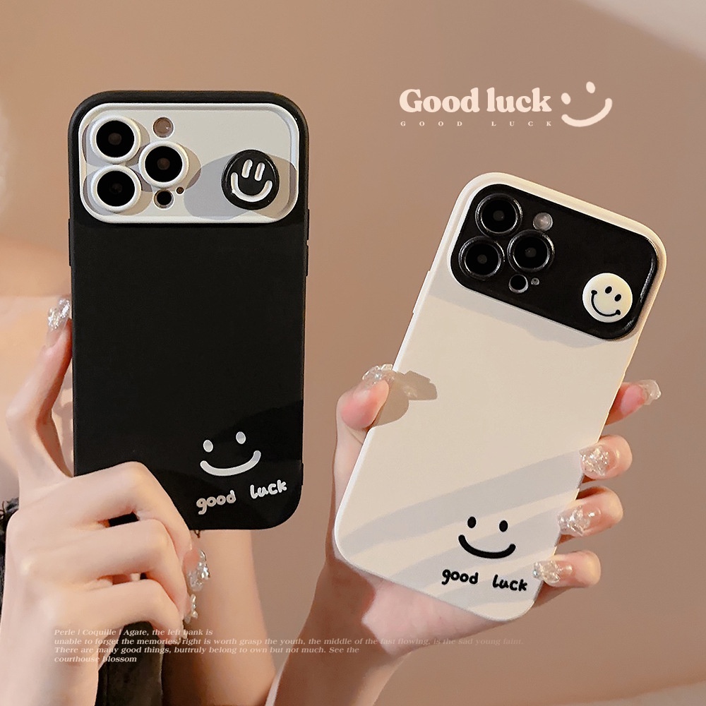 เคสโทรศัพท์มือถือ กันตก ลายการ์ตูนหน้ายิ้ม สามมิติ สไตล์เกาหลี สําหรับ Apple Iphone14 Promax 13promax 11 15 Promax 12 XS