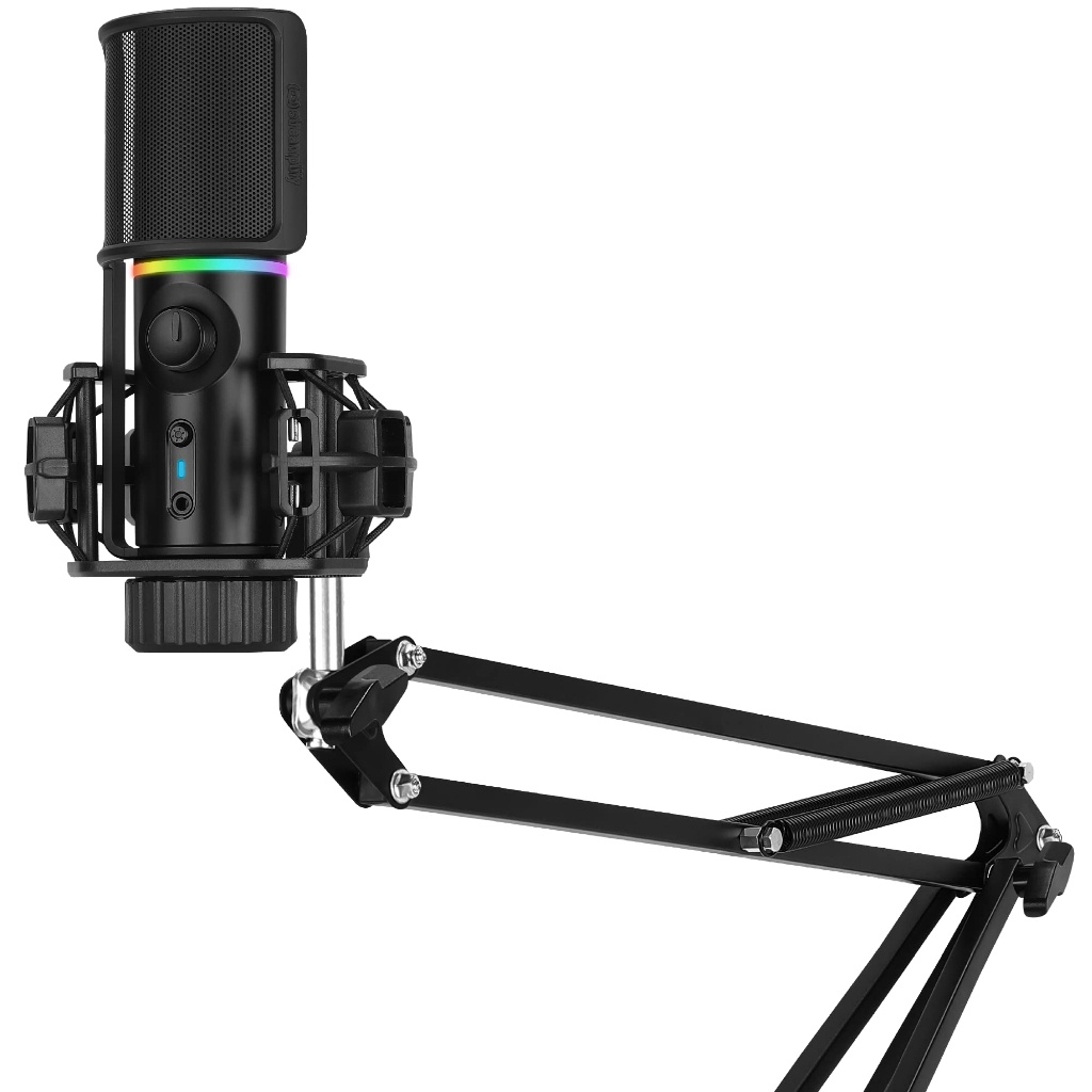 ไมโครโฟน Streamplify Microphone RGB With Mounting Arm ประกันศูนย์ไทย
