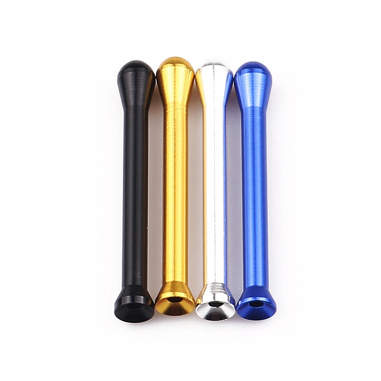 Daily premium# hot sale toilet suction metal pipe mini aluminum alloy metal snuff bottle portable straight rod snuff bottle 10.3Li