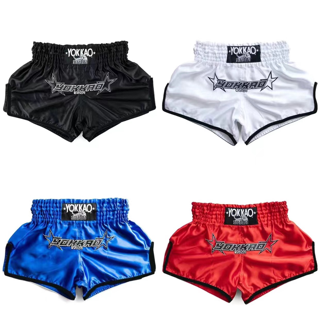 Yokkao Muay Thai Shorts Boxing Sanda Fighting Training Pant Fighting Sports Men's and Women's Shorts High waisted print style Fashion Boxing Shorts
