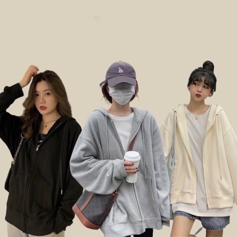 เสื้อฮู้ดมีซิปธรรมดาสําหรับผู้ชายและผู้หญิง XXL เสื้อฮู้ดมีซิปธรรมดา ไม่จํากัดเพศ | เสื้อฮู้ดไซส์ใหญ