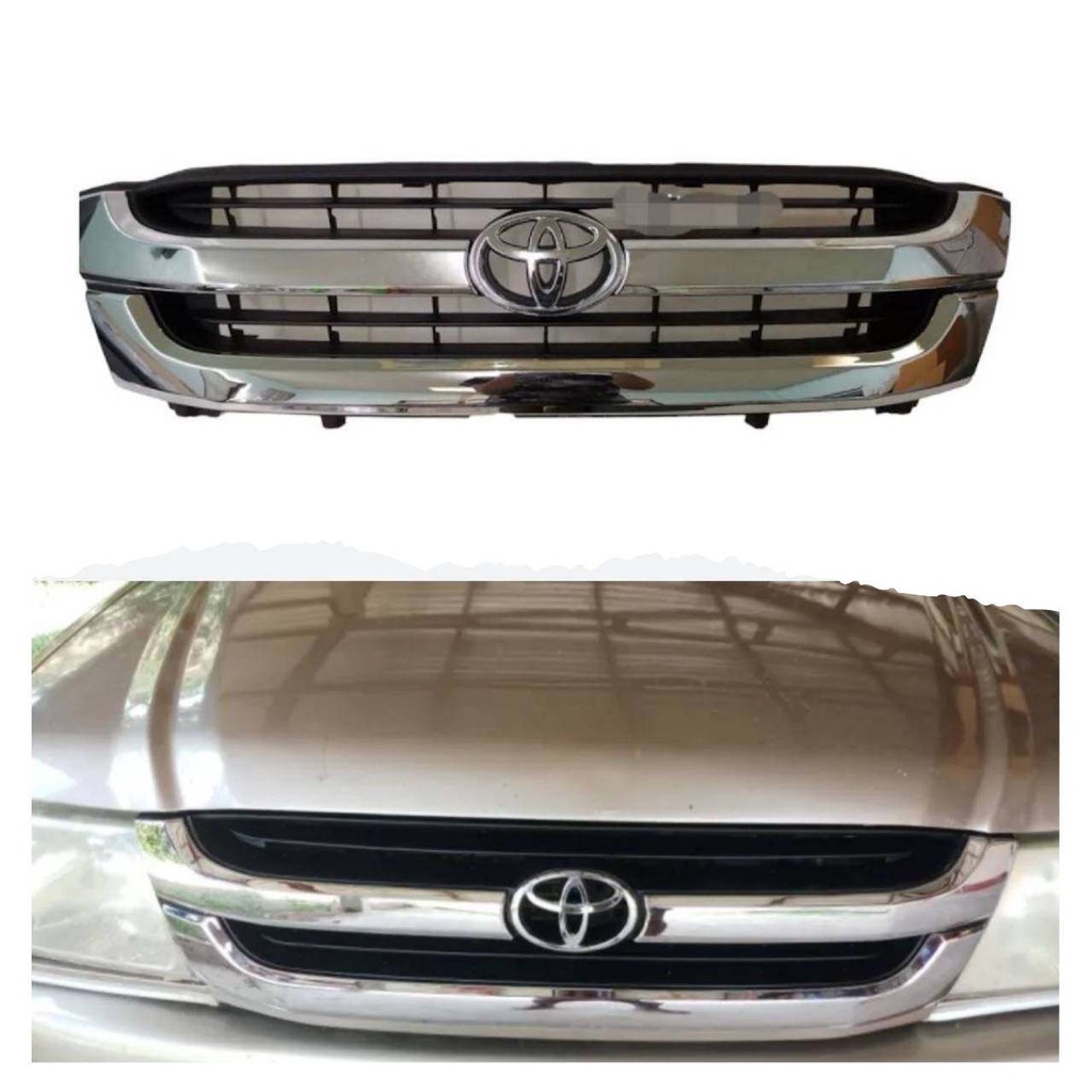 จัดส่งไว หน้า​กระจัง กระจังหน้า โตโยต้า ​ไท​เกอร์​ ดีโฟดี พร้อมโลโก้ D4D 2WD ตัวเตี้ย TOYOTA HILUX TIGER ปี 2002-2004