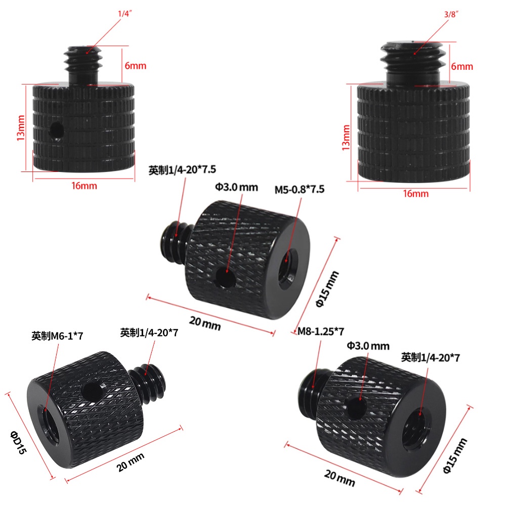 Xt-xinte อะแดปเตอร์สกรูขาตั้งกล้อง 1/4 นิ้ว 3/8 นิ้ว สําหรับกล้อง DSLR Monopod