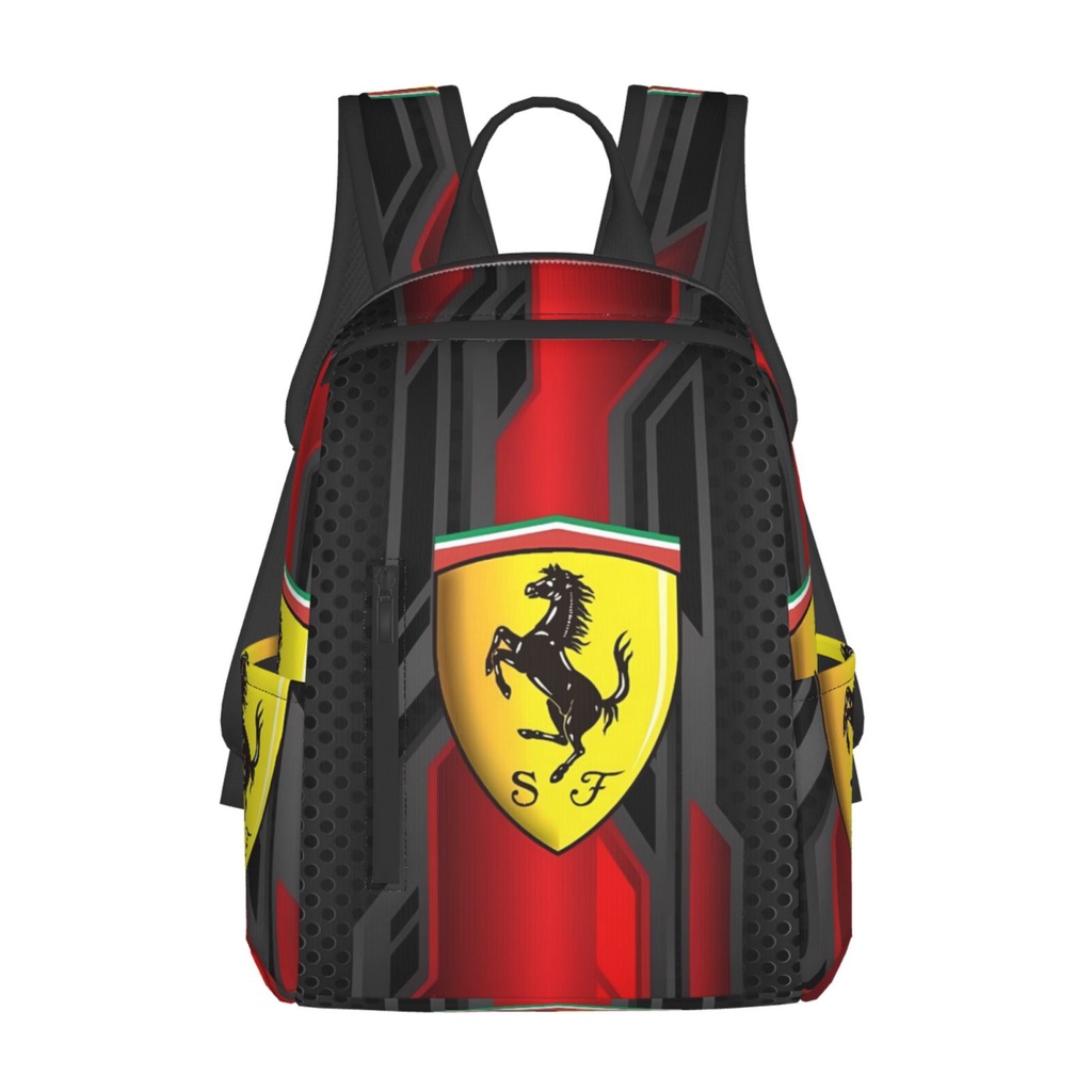 Ferrari กระเป๋าเป้สะพายหลัง กระเป๋านักเรียน น้ําหนักเบา แฟชั่น สําหรับนักเรียน