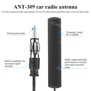 Xinfan Ant-309 เสาอากาศวิทยุ Fm 85-112mhz 5 เมตร สีดํา สําหรับติดรถยนต์