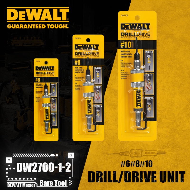 Dewalt #6#8#10 ดอกสว่านเจาะไม้ DW2700 DW2701 DW2702 6 มม. 8 มม. 10 มม.