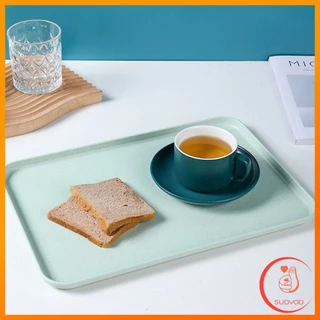 Sudyod ถาดฟางข้าวสาลี ถาดพลาสติก ใส่เสิร์ฟอาหาร สําหรับใส่อาหาร tray